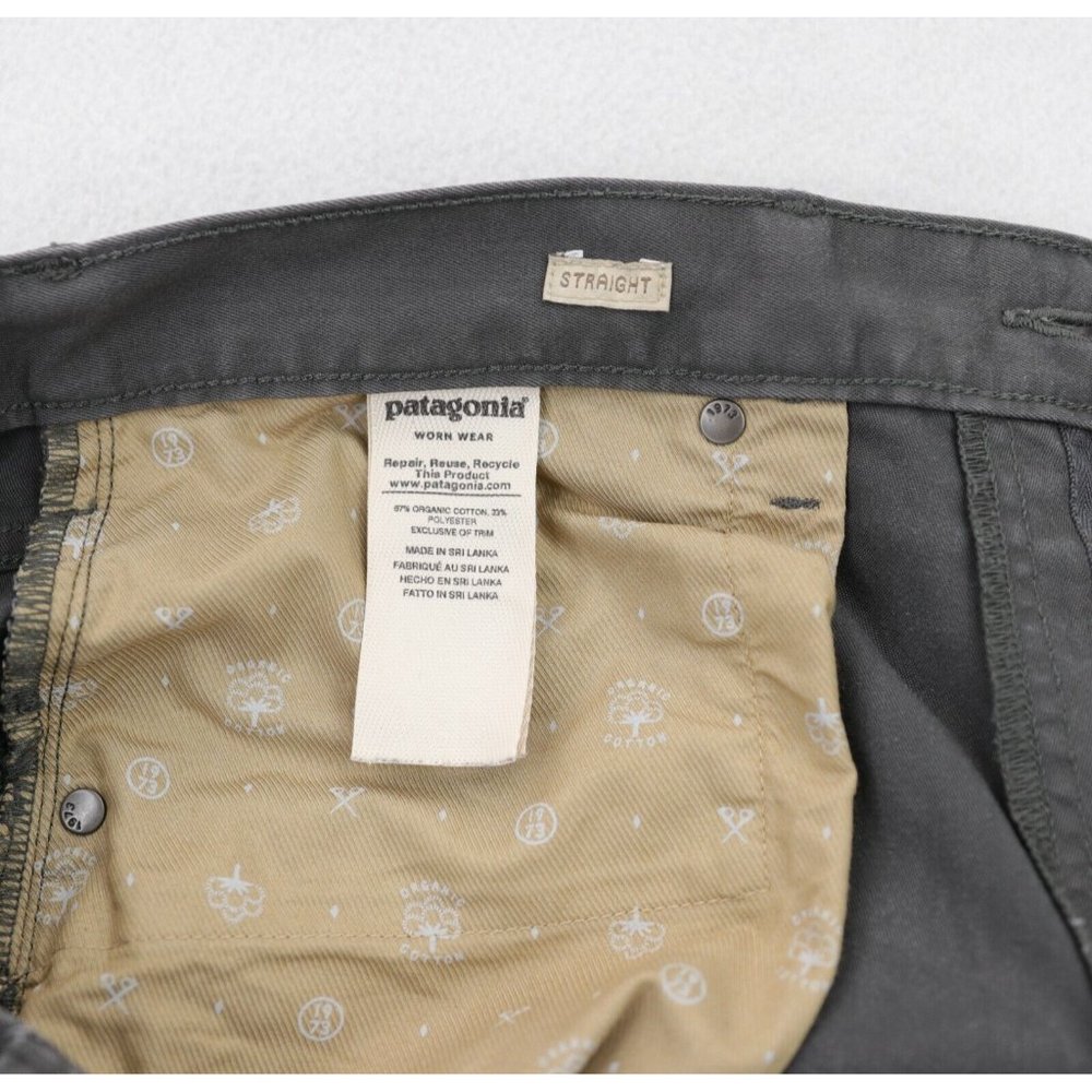 Patagonia Performance Twill Jeans Men's 35 X 30 Forge Gray Straight Iron Clad - Picture 7 of 9